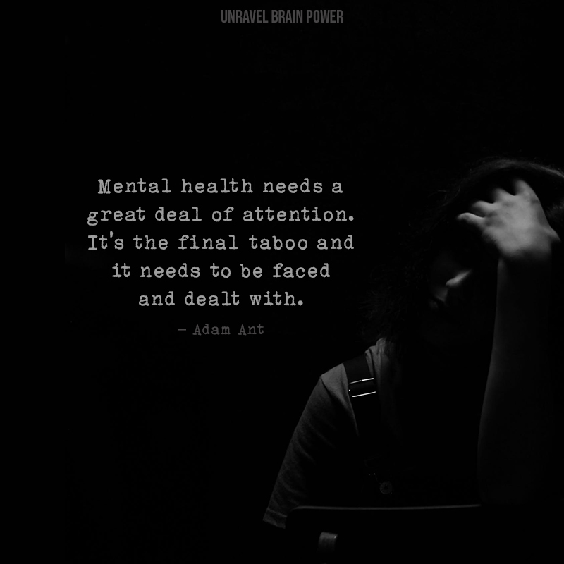 Adam Ant quotes on mental health