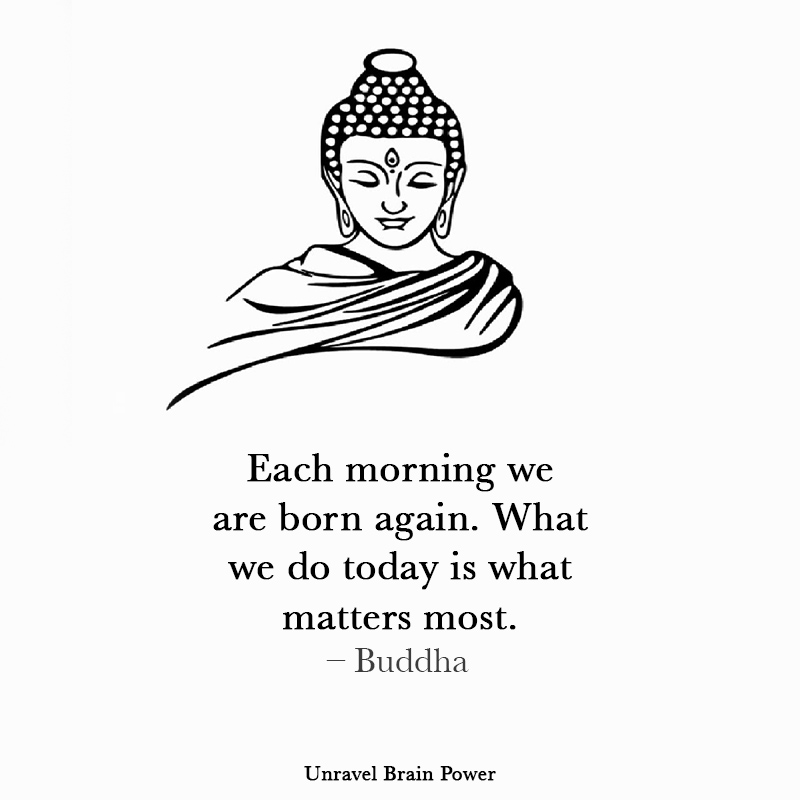 Each Morning We Are Born Again. What We Do Today Is What Matters Most.
