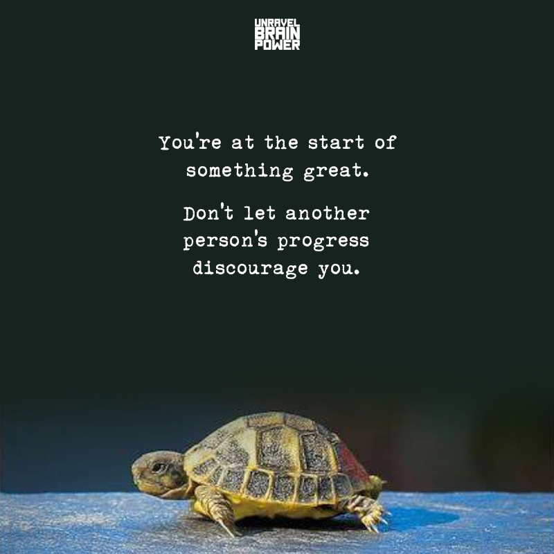 You're At The Start Of Something Great.
