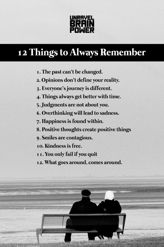 12 Things to Always Remember