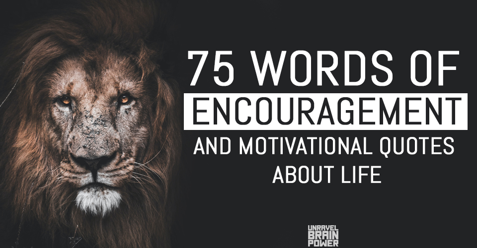 75 Words of Encouragement and Motivational Quotes About Life