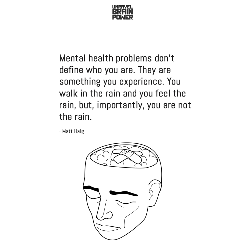 Mental health problems don’t define who you are.