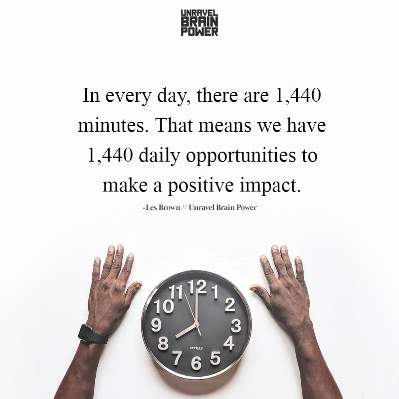 In every day, there are 1,440 minutes