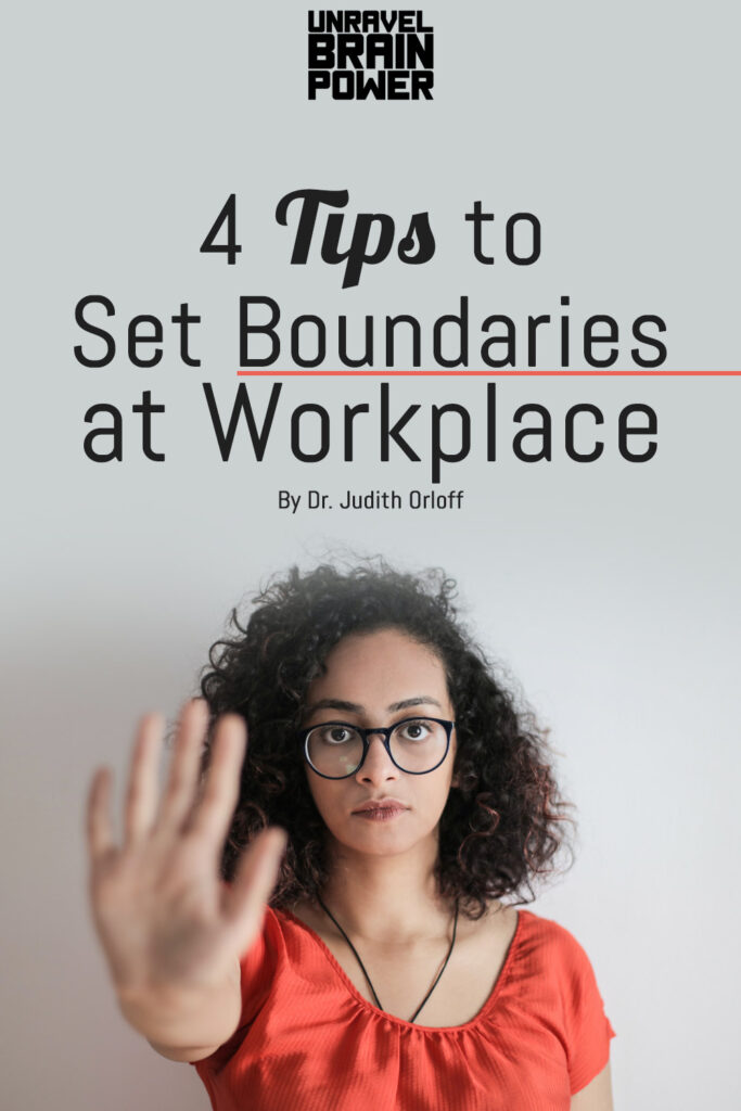 4 Tips to Set Boundaries at Workplace