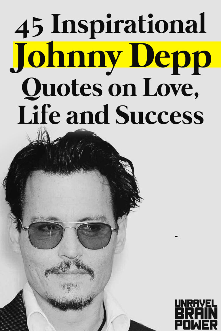 45 Inspirational Johnny Depp Quotes on Love, Life and Success
