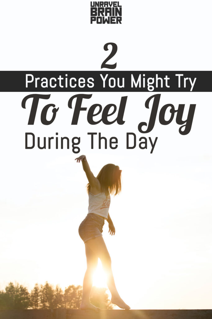 2 Practices You Might Try To Feel Joy During The Day