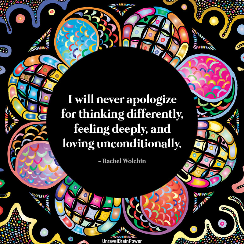 I Will Never Apologize For Thinking Differently