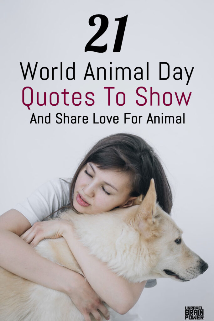 21 World Animal Day Quotes To Show And Share Love For Animal