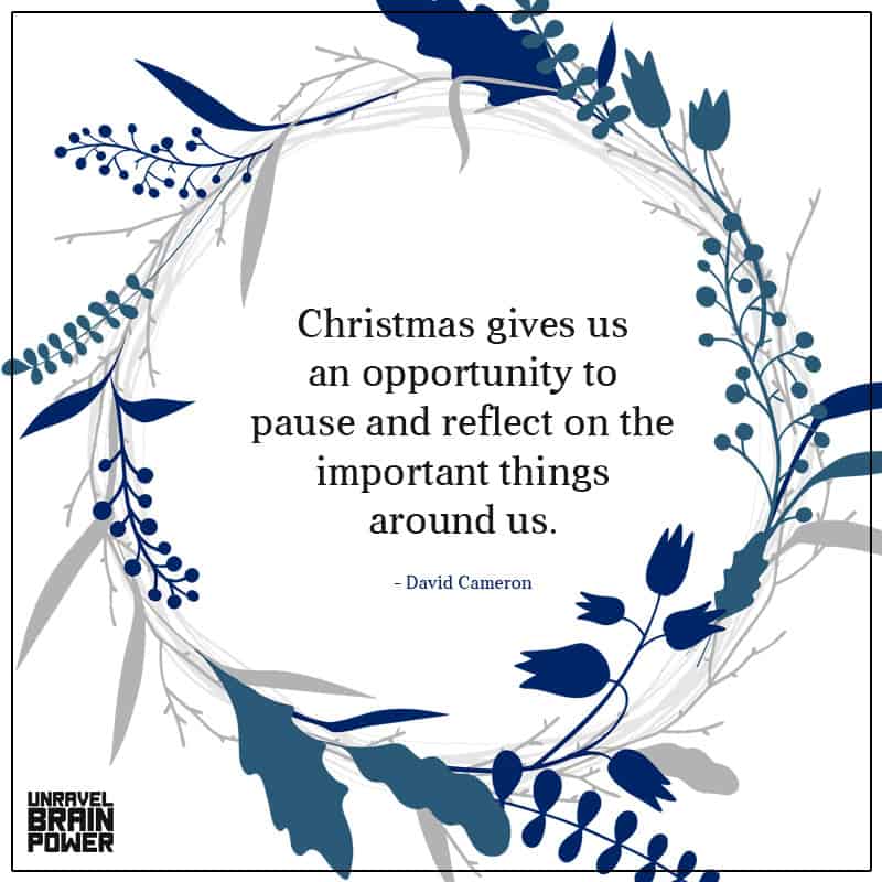 Christmas Gives Us An Opportunity To Pause And Reflect