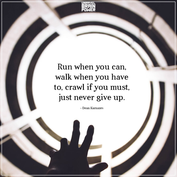 Run When You Can, Walk When You Have To - Unravel Brain Power