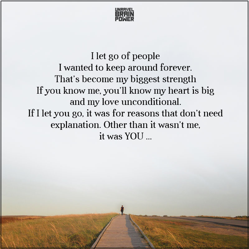 I Let Go Of People