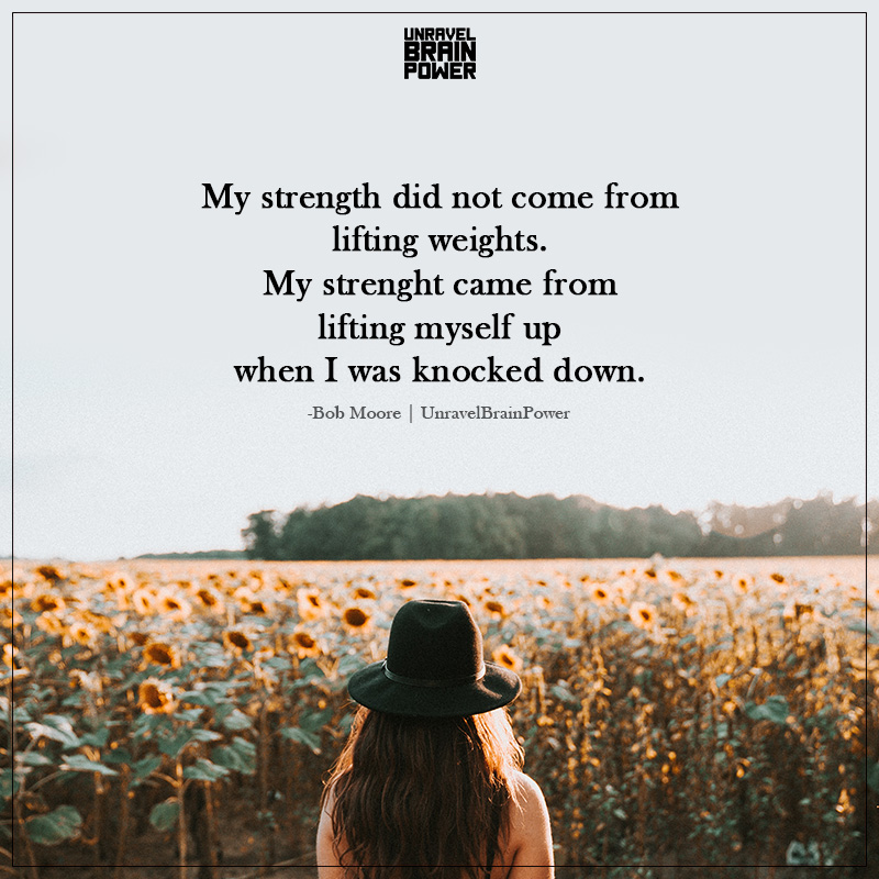 My Strength Did Not Come From Lifting Weights
