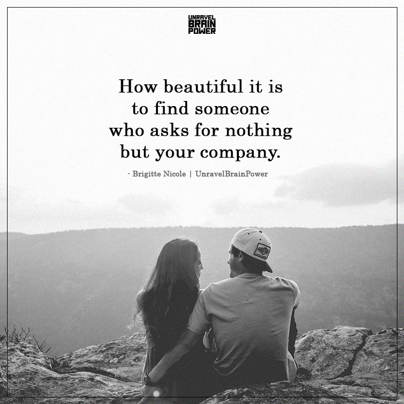 How Beautiful It Is To Find Someone